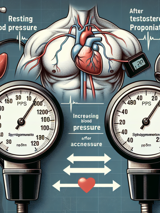 Effet du propionate de testostérone sur la tension artérielle au repos