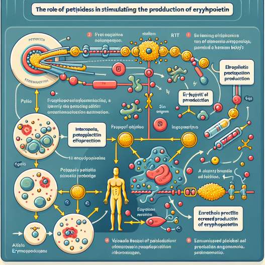 Le rôle des peptides dans la stimulation de la production d'érythropoïétine.