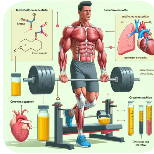 Effet de l'acétate de trestolone sur la synthèse de créatine