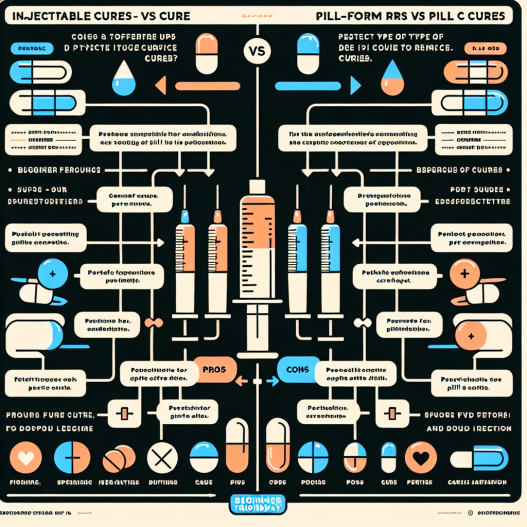 Comparaison des cures injectables et en comprimés pour débutants