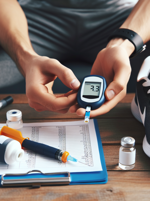 Contrôle de la glycémie après l'entraînement avec l'insuline